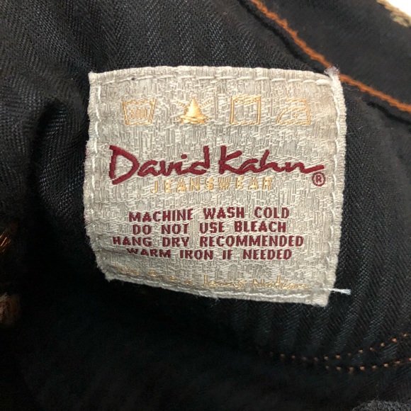 David Kahn Dark Rinse Black Bootcut Jeans - Picture 4 of 11